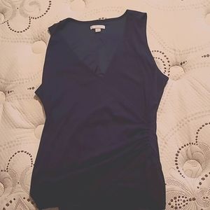 Navy blue blouse, size: L
